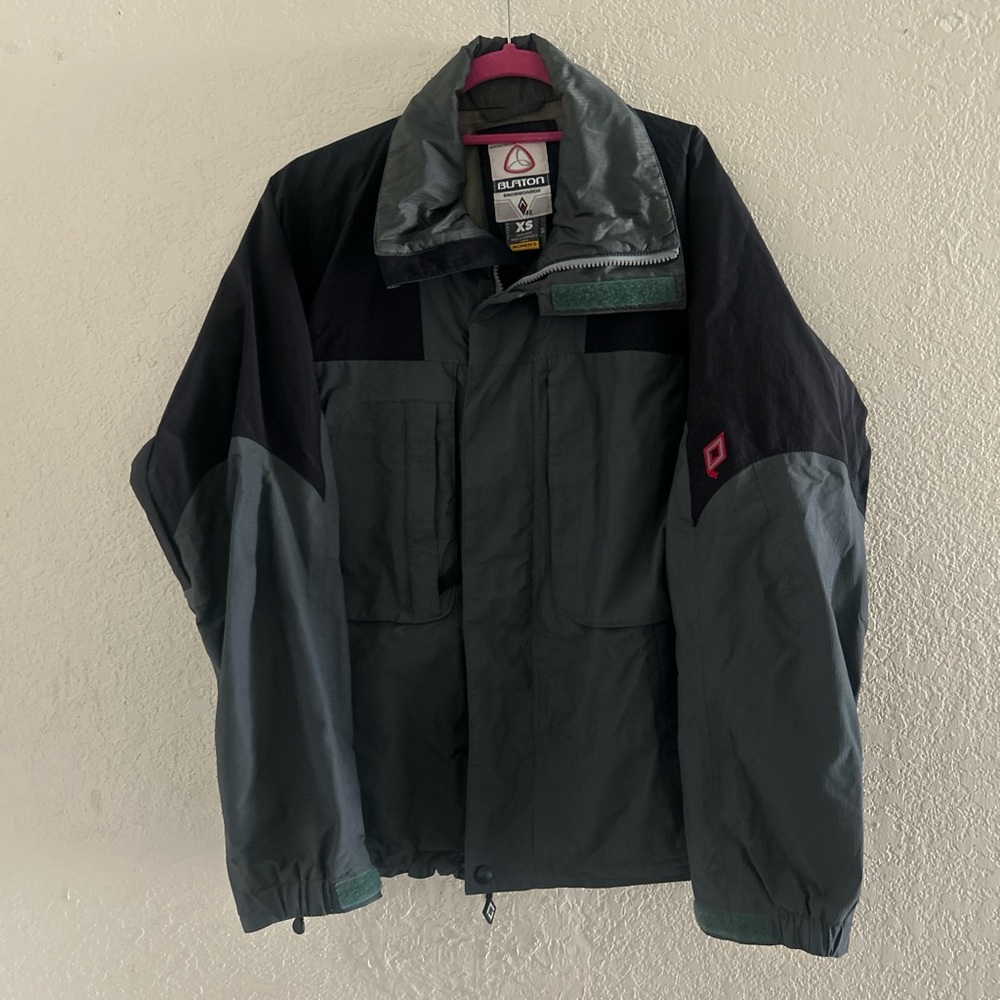 Burton Men's Dark Gray and Black Performance Jacket